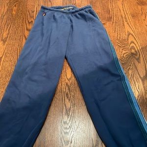 Blue striped aviator nation sweatpants